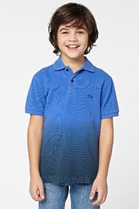 Boy's Short Sleeve Dip Dye Pique Polo