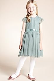 Autograph Sequin Embellished Waistband Mesh Dress