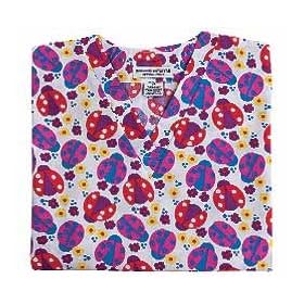 Ladybug Picnic V-Neck Nursing Uniform Scrub Top (XS-3X) SIZES RUN LARGE!