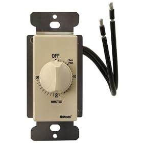 Woods 59728 Manual Wall Switch Timer, Ivory, 30-Minute