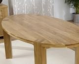 Kentucky 2m Oval Solid Oak Dining Table