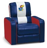 DreamSeat Kansas NCAA Leather Recliner
