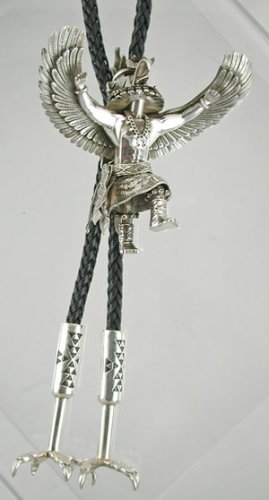 Large Sterling Silver Eagle Bolo by Alvin Vanderver, #10883
