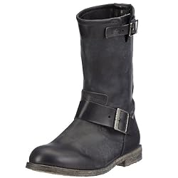 Buffalo London 13980 WASHED LEATHER 106343, Damen Stiefel, Schwarz (BLACK 01), EU 41