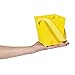 YELLOW CARDBOARD BUCKET RIBBON HANDLE (6 PIECES)