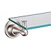 Gatco 4336 Tiara Glass Shelf, Satin Nickel