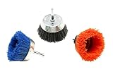 Dico 50-2.5 Cup Nyalox Cup Kit 2.5-inch Assorted Nyalox Cup Brushes, 3-Piece