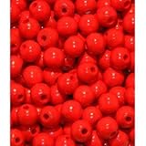 50 Holzperlen 10mm rot speichelfest & schwei�echt Made in Germany [Spielzeug]