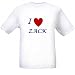 I LOVE ZACK - Name-series - White T-shirt