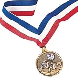YT GOLD WRESTLING MEDAL W/RIBBON