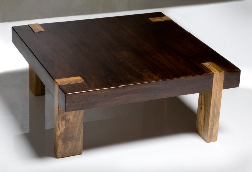 Solid Wood Chunky Contemporary Rustic Coffee Table Solid Wood Chunky Contemporary Rustic Coffee Table