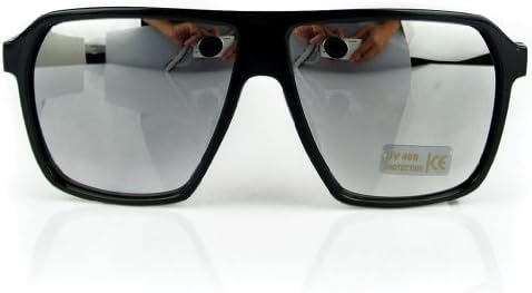 Aviator Keyhole Plastic Square Oversized Sport Driving sunglasses Eyewear,silver