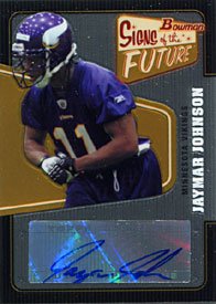 Jaymar Johnson Autographed / Signed 2008 Topps Bowman Signs of the Future Minnesota Vikings Football Rookie Card