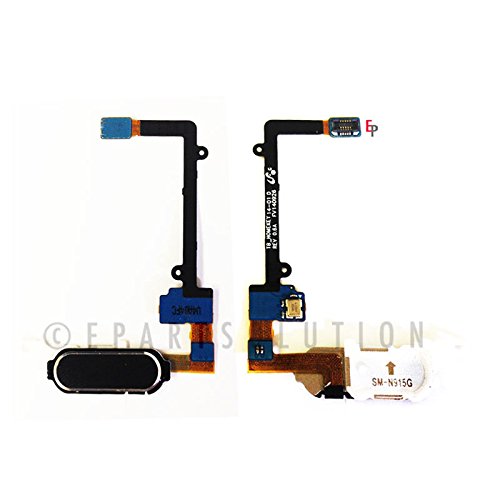 ePartSolution-Samsung Galaxy Note 4 N910A N910T N910V N910P Home Button Module Flex Cable Menu Key Black Replacement Part USA Seller