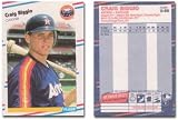1988 Fleer Update Craig Biggio Rookie Baseball Card #89 - Shipped In Protective Display Case!