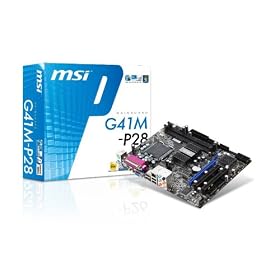 MSI LGA 775 Intel G41 1 PCIEx16 1 PCIEx1 1 PCI Micro-ATX Motherboard G41M-P28 by 