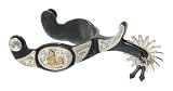 Kelly Silver Star Barrel Racer Jingle Bob Spurs - Black Steel