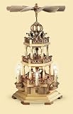 Weihnachtspyramiden 3-stöckige Pyramide - Heilige Geschichte - 49 cm - 230 V Elektromotor