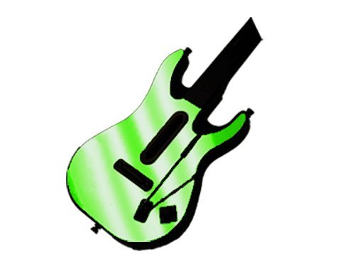 Guitar Hero 5 (GH5) World Tour for Xbox 360 or PS3 Skin - NEW - LIME CHROME MIRROR system skins faceplate decal mod