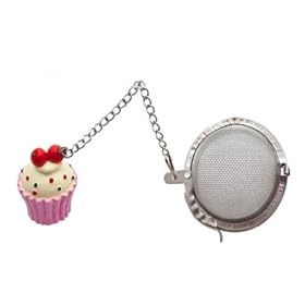 Tea Infuser Ball with Cupcake - Strawberry