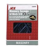 Bx/1lb: Ace Masonry Screws (19090ACE)