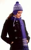 Handmade Alpaca Scarf and Hat Set - Andean Plum (Large)