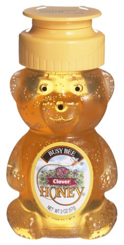 Busy Bee Baby Bear Honey, 2-Ounce Squeeze Bear (Pack of 36) by Busy Bee