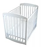 Athena Mya Mini Crib - White (White) (40"W x 34"H x 26"D)