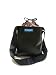 V1SL Leather-Look Zen Black 2009 Version, SHIBORI AZUKI Dots Lining of Vela TESAGE tote bags, Style 1, P-Leather (Water-proof), Shoulder bags with Drawstring Closure Top,