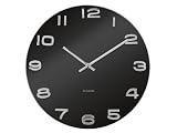 Karlsson KA4401 Wanduhr Vintage schwarz rund