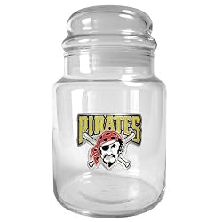 Pittsburgh Pirates MLB 31oz Glass Candy Jar - Primary Logo by Great American Products
