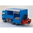 Man Truck W/ Tilt Sided Container And Forklift