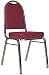 4 Dome Back Stacking Banquet Chair with Chrome Frame