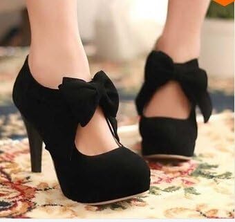 32-42 fashion vintage woman small bowtie platform pumps,ladys sexy high heeled shoes