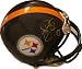 Troy Polamalu Autographed/Hand Signed Pittsburgh Steelers Mini Helmet Yellow Sig- Polamalu Hologram