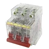 uxcell　ミニチュアサーキットブレーカー　サーキットブレーカ　透明　AC　400V　25A　3極