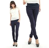 Best of Luck マタニティ カラー スキニー w_p_b_015 (L, ネイビー)