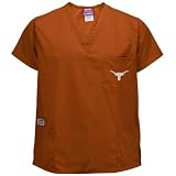 Texas Longhorns Focal Orange Three Pocket Scrub Top