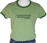 Breakfast Club "Social, Demented, and Sad" Womens Ringer Heather Baby T Shirt