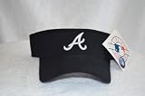Atlanta Braves Black Visor Hat - ATL MLB Baseball Golf Cap