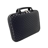 CaseCrown Double Memory Foam Thin Pouch Case (Checkered Style) for Asus Eee PC 1201HAB 12.1-inch Netbook
