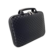 CaseCrown Double Memory Foam Thin Pouch Case (Checkered Style) for Asus Eee PC 1201HAB 12.1-inch Netbook