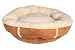 Pet Supplies : JLA Faux Suede Round Cuddle-Up, Tan (27" x 27" footprint)