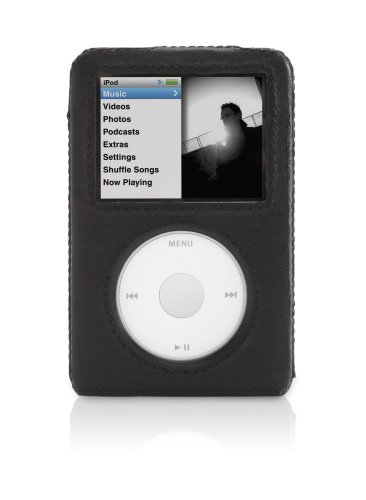 Griffin Elan Form Hard-Shell Leather Case for 80 120 160 GB iPod classic 6G (Black)