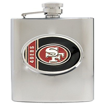San Francisco 49ers NFL 6oz Stainless Steel Hip Flask