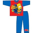 Childrens/Kids Bart Simpson Printed Long Sleeve Top & Bottoms Nightwear Pyjama Set