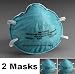 3M 1860S N95 Health Care Respirators 2-Pack (2 Small, Child Size Masks)