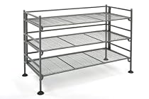 Seville Classics SHE15923 3-Tier Iron Shoe Utility Rack