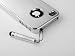Pandamimi Sliver Luxury Steel Aluminum Chrome Hard Back Case Cover for Apple AT&T Sprint Verizon iPhone 4S 4 4G NEWEST With Front and Back Screen Protective Film & Stylus