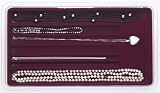 Velvet Jewelry Tray - Stacking - 7 Slot Necklace (Burgundy) (1.5 H x 9.25 W x 16.25 D)